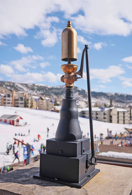 A guest is selected each day to sound the property's steam whistle.