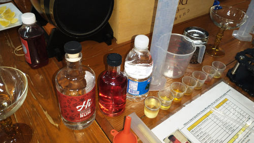 A variety of extracts result in the hibiscus spiced rum created by Hibiscus Spirits on St. Kitts.