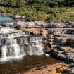 Guests can swim at a number of nearby waterfalls when staying at GweGwe Beach Lodge in the Mkambati Nature Reserve, South Africa.