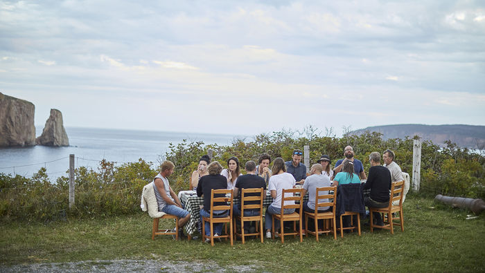 Countryside dinner, Gaspésie region.