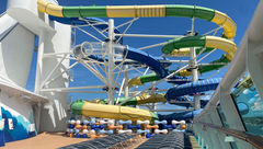 The Perfect Storm waterslides on Royal Caribbean's Freedom of the Seas.