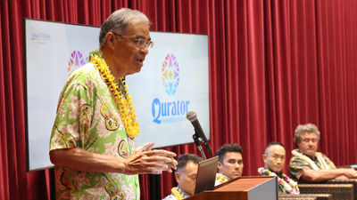 Hawaii Tourism Authority (HTA) board chair Muffi Hannemann discussed Hawaii’s new Qurator tourism business certification program at a June 26 press conference in Honolulu.