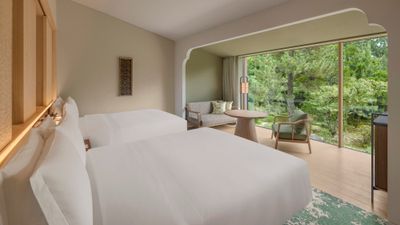 Marriott's Luxury Collection was the top luxury brand in J.D. Power's 2024 North America Hotel Guest Satisfaction Index. Pictured, a guestroom at Shisui, a Luxury Collection Hotel in Nara, Japan.