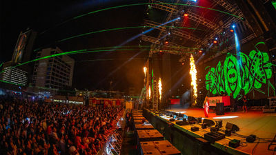 The Rumbazo Latin music festival, seen here in 2023, will again be at the Downtown Las Vegas Events Center.