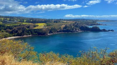 The Maui coastline north of Lahaina.