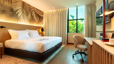 A guestroom at Protea by Marriott Luanda, the brand's first hotel in Angola.