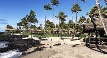 The resort fronts Kahuwai Bay, where guests have space to do many ocean activities.