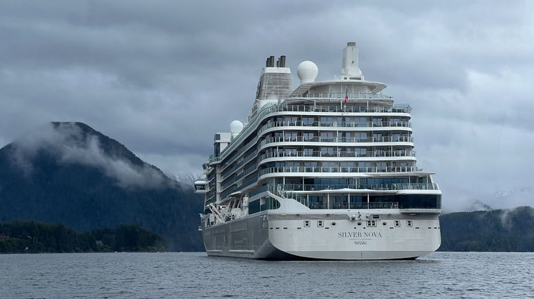 Silversea's new ship, the Silver Nova. In May, the ship played host to top selling Embark travel advisors on an Alaska cruise.