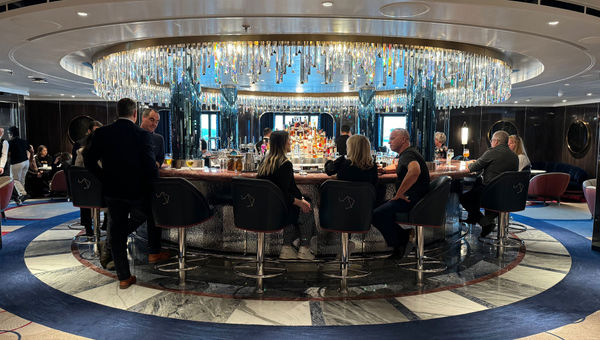 The Chart Room bar in the Queen Anne's atrium.