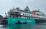 The Sylvia Earle off the coast of Greenland.