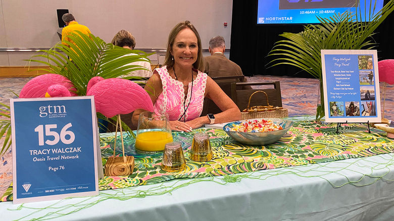 With about 170 travel advisors in attendance, this year's conference was the largest ever. Tracy Walczak, owner of Oasis Travel network in Hallandale Beach, Fla., wanted to represent her state and give suppliers something to remember her by.